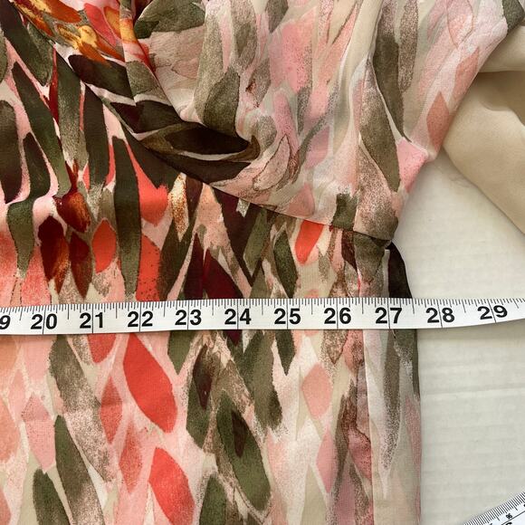 Fig and Flower Fairy Forest Womens Floral Top Whimsical Modest Size 3X Resort - Picture 6 of 10